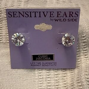 Silver Cubic Zirconia Stud Earrings